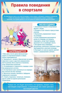 Стенд "Правила поведения в спортзале №1" - fgospostavki.ru - Асбест