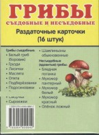 Раздаточные карточки "Грибы съедобные и не съедобные" - fgospostavki.ru - Асбест