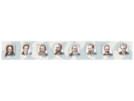 Стенд-лента "Выдающиеся ученые-историки" - fgospostavki.ru - Асбест