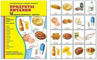 Демонстрационные карточки "Продукты питания" - fgospostavki.ru - Асбест
