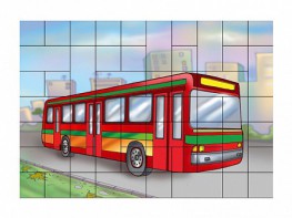 Магнитный пазл "Автобус" - fgospostavki.ru - Асбест