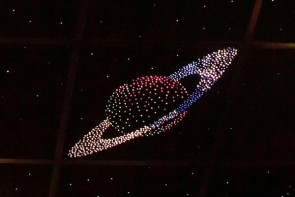 Потолок "Звездное небо с анимационным фибероптическим эффектом сатурн" - fgospostavki.ru - Асбест