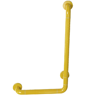 Поручень опорный L-образный вертикальный (желтый) - fgospostavki.ru - Асбест