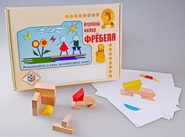 Игровой набор Фребеля "Конструктор деревянный без соединений-1" (Серия "Эксперимент") - fgospostavki.ru - Асбест