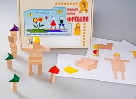 Игровой набор Фребеля "Конструктор деревянный без соединений-3" (Серия "Эксперимент") - fgospostavki.ru - Асбест