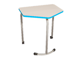 Стол мобильный модульный трапециевидный FLEXY с антивандальной кромкой - fgospostavki.ru - Асбест