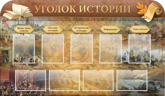Стенд "Уголок истории" - fgospostavki.ru - Асбест