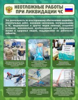 Стенд "Неотложные работы при ликвидации ЧС" - fgospostavki.ru - Асбест