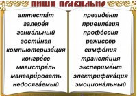 Комплект таблиц "Словарные слова" - fgospostavki.ru - Асбест