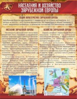 Стенд "Населения и хозяйство Зарубежной Европы" - fgospostavki.ru - Асбест