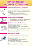 Стенд "Инструкция безопасности на уроках труда №1" - fgospostavki.ru - Асбест