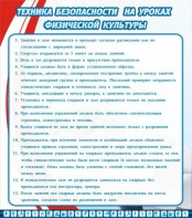 Стенд "Техника безопасности на уроках физкультуры" - fgospostavki.ru - Асбест