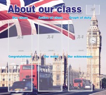 Стенд "About our class" - fgospostavki.ru - Асбест