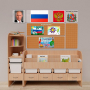 Уголок патриотического воспитания для дошкольников "Россия" Стандартный - fgospostavki.ru - Асбест